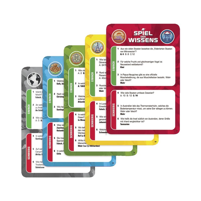 Jumbo 1110100247 Game of Knowledge Around the World Card Game