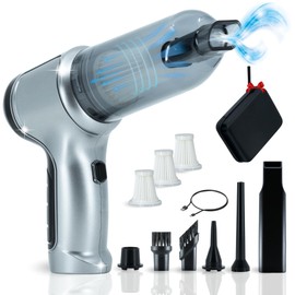 DioniVi Wireless Car Vacuum Cleaner - 9000Pa High Power Vacuum Cordless Cleaner Mini Vacuum Cleaner & Air Duster 80W