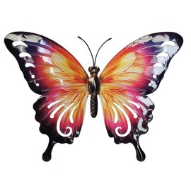 Cim Metal Wall Decoration, Animal 3D Wall Pictures, Butterfly Wall Decoration Including Practical Wall Mount, Vivid Wall Sculpture