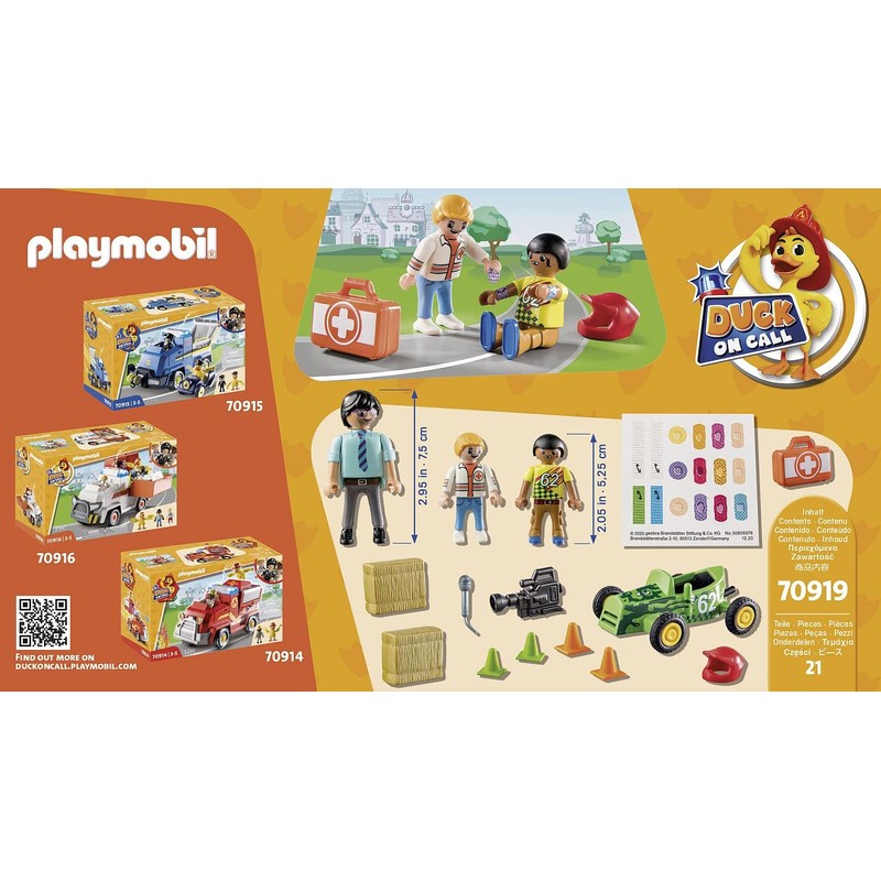PLAYMOBIL Duck On Call 70919 Emergency Doctor Action: Help the