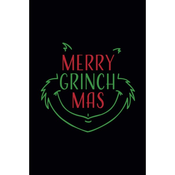 Merry Grinchmas Notebook: Christmas Winter Journal - Wide Lined Writing