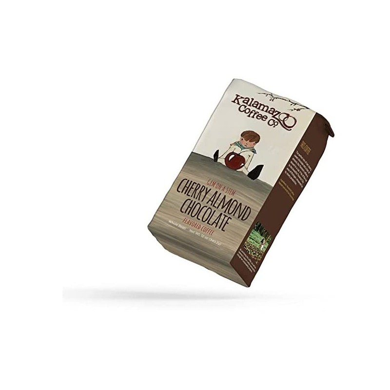 KALAMAZOO COFFEE COMPANY Cherry Almond Chocolate Whole Bean Coffee -