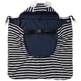 [Free Shipping] [Now Washcloth as a present] [ER2700] huttomahu Cape Cloak Poncho Child Baby Kids Warm Padded Puffer Star Pattern Border Print Animal Ears With Tail Tails String for Baby Stroller, Inner Elastic fissyukurippu with Buckle Belt With Specifi