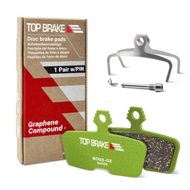 TOP BRAKE Scheibenbremsbeläge kompatibel mit SRAM AVID Code R RE RSC, Guide RE, G2 RE, DB8 | Graphene Compound, langlebig, leise & glatt | ebike MTB eMTB Downhill Enduro Race Bike Park | Grün