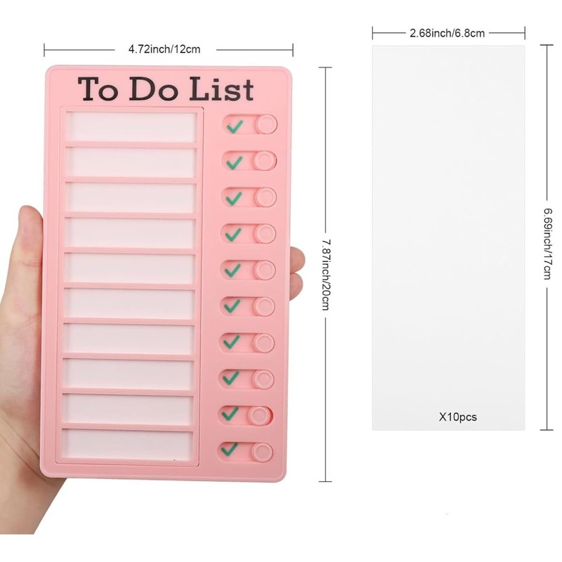 JJiaoLinin Memo Checklist Boards, Pack of 3 to Do List
