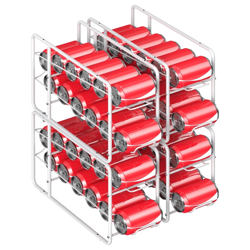 MOOACE Can Organizer for for Pantry, Stackable Soda Can Dispenser