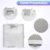 2 Pack-S97018029 Range Hood Filter Replacement, Upgraded Stainless steel frame