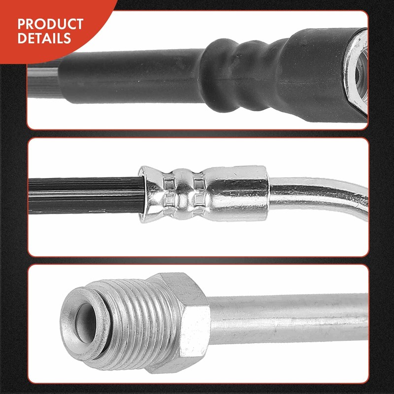 A-Premium Rear Driver Outer Brake Hydraulic Hose Compatible with Select