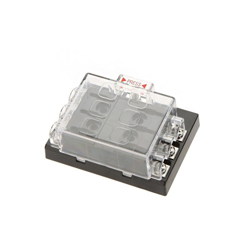 Ronben 6 Way Circuit 32V DC Blade Fuse Box Block
