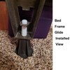 Home's Place Steel Stem Bed Frame Feet to Replace Wheels.