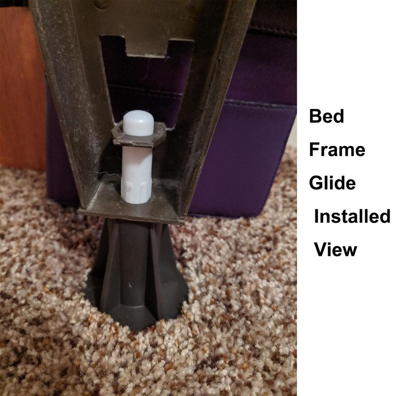 Home's Place Steel Stem Bed Frame Feet to Replace Wheels.