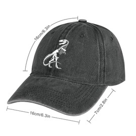 Dinosaur Skeleton Hat for Women Black Baseball Cap Men Funny Dad Hat Adjustable Vintage Trucker Hat Summer