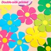 Outus 60 Pieces Flower Shaped Cutouts 60s 70s 80s Mini