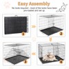 30-Inch Folding Metal Wire Dog Crate, Durable, Foldable, Collapsible Double