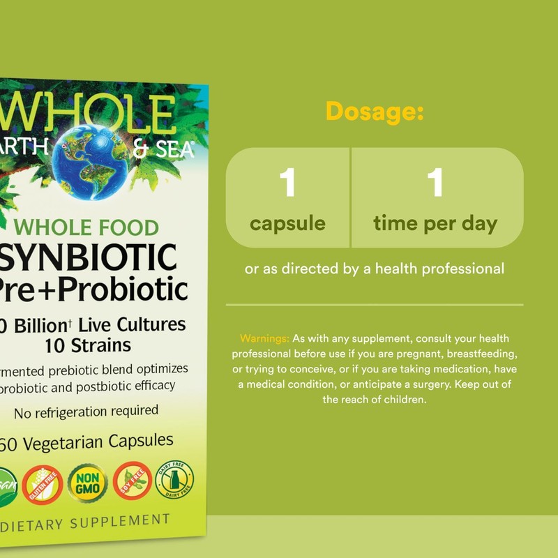 Natural Factors Whole Earth & Sea, Whole Food Synbiotic Pre