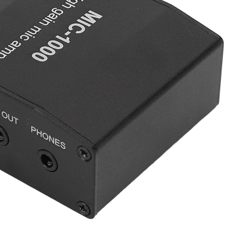 Microphone Amplifier, High Gain Microphone Audio Amplifier, 1000X Gain, Accessory