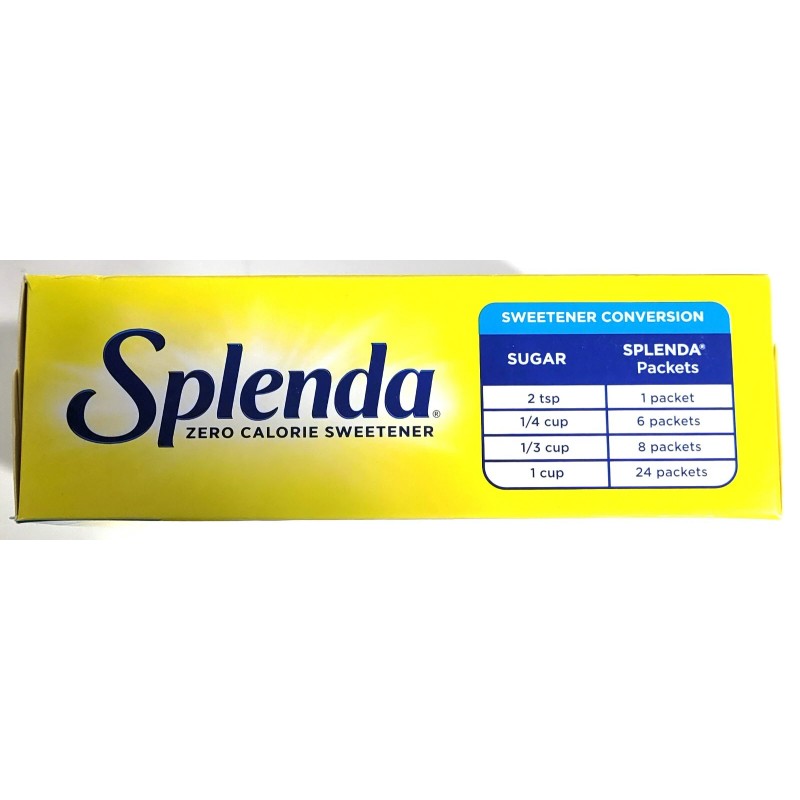 Splenda Zero Calorie Sweetener Packets, 100-count Packages (Pack of 2)