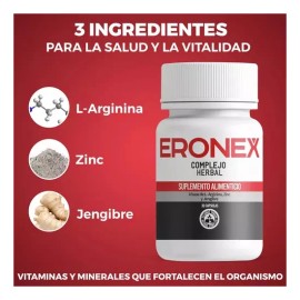 Eronex Complejo Herbal Salud De La Prostata 30 Capsulas Sabor Sin sabor