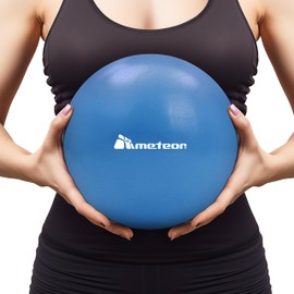 Meteor 25cm Mini Anti-Burst Pilates Ball – Small Exercise Ball for Yoga, Barre, Pilates & Core Strength, Mini Swiss Ball for Stability Training, Physical Therapy & Posture Correction