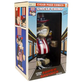 Cigar Page Uncle Chimpo 7" Resin Collectible Bobblehead