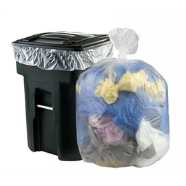 Pekky 30 Gallon Clear Large Trash Bags (Lawn and Leaf), 70 Counts