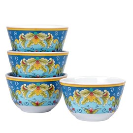 Certified International Palermo Dip Bowl Set, 4-inch Diameter, Set of 4, For Everyday Use, Kitchen Accessories, Party Celebration