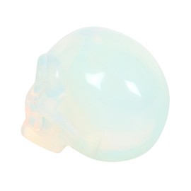 Something Different Wholesale Opalite Crystal Skull - Love, Hope, and Generosity Stone | Palm-sized Desk Accessory Crystal