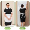 Bruislard 1 Pcs Cosplay Waist Apron White Puffy Tight Costume