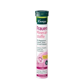 Kneipp Effervescent Tablets Women Minerals - Dietary Supplement with Calcium, Magnesium, Vitamin C, Zinc, Iron, Iodine, Vitamin D3 and Folic Acid - 15 Effervescent Tablets