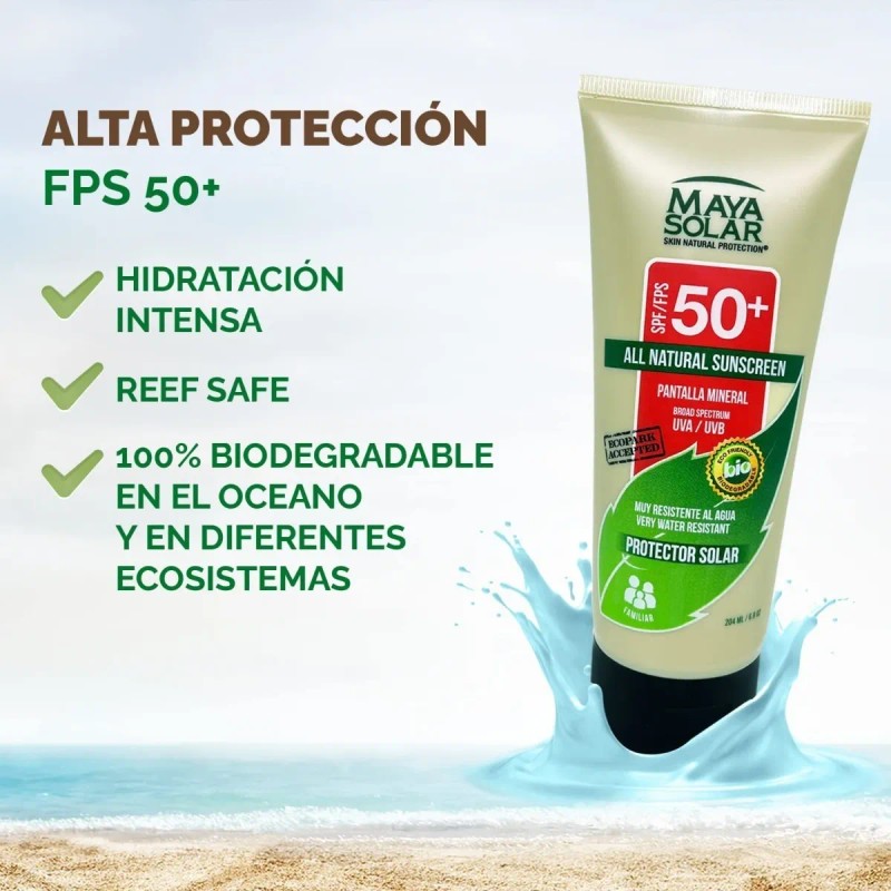 Bloqueador Solar Biodegradable Fps Pantalla Mineral
