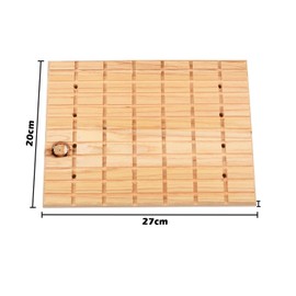 Bohue Rabbit Wooden Scratching Board Grinding Deck Bunny Claws Scratching Board Wooden Toys Pet Supplies Plate Scratch Tools for Rabbit Hamster Squirrel (2)
