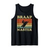 Retro Braap Master Funny Snowmobiling Apparel Sled Lover Tank Top