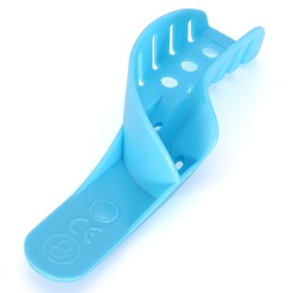 JMU Dental Impression Tray, Perforated Disposable Trays, 8 Quadrant UR/LL, Bag of 12