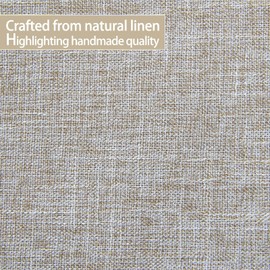 Kongkee Drum Lamp Shades Set of 2, Beige Linen Lamp Shade for Table Lamp, 13" Top x 13" Bottom x 10" High Fabric Large Lampshade (Deep-Beige)