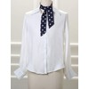 Allegra K Bowknot Scarf, Neckerchief, Rectangle, Thin Polka Dot, Hair