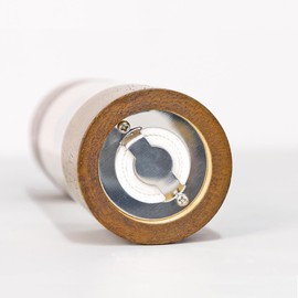 LZMS Premium 4 Packs 8" Acrylic Salt and Pepper Grinder Set - Wooden Salt and Pepper Mill Sets with Adjustable Coarseness