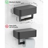 WZKALY Toilet Paper Holder with Shelf - Flushable Wipes Dispenser