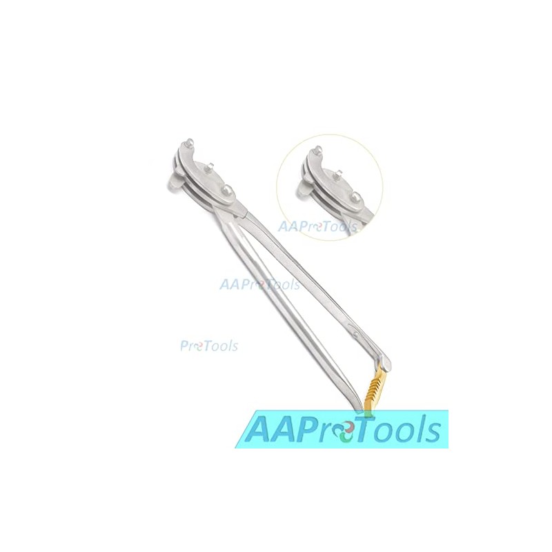 AAProTools Serra Emasculator Straight Handle with Gold Ratchet Triple Crush