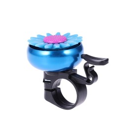BESPORTBLE Bicycle Bell for Children Boys Girls Children Cycling Bell Ring Horn Handlebar Ring Ringer Sunflower Shaped (Blue)