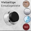 ECENCE Door Stopper Wall Stainless Steel 1 x Wall Buffer