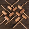 8.26" Wooden Crab Mallets Crab Hammers Lobster Seafood Crackers (16