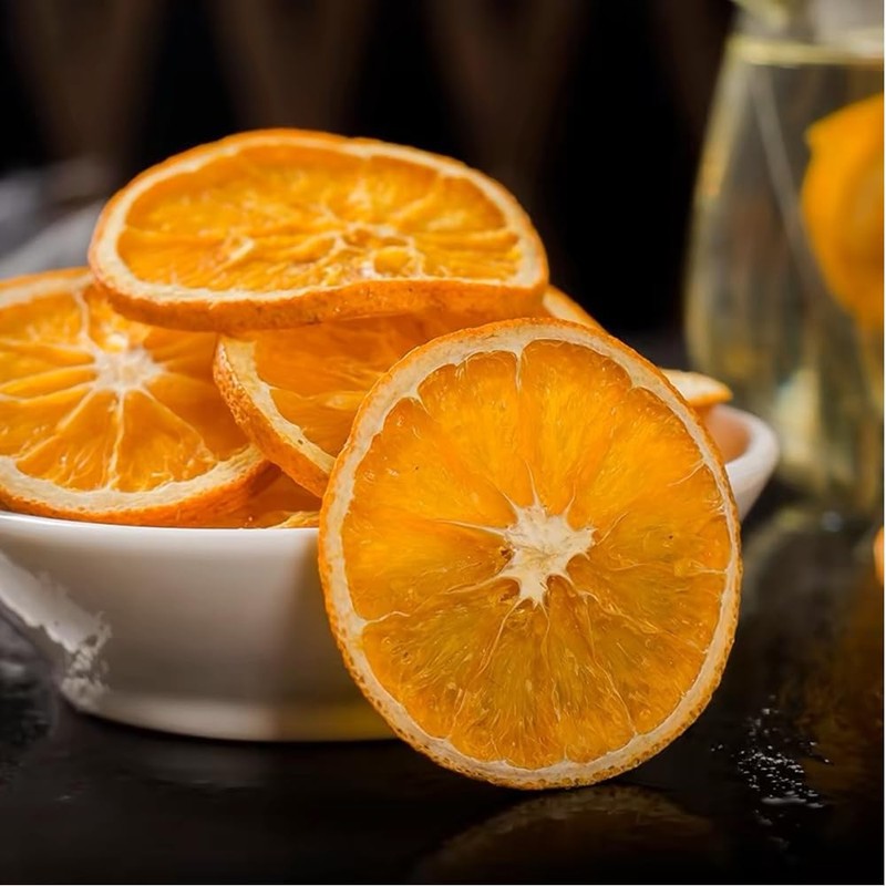 Dehydrated Dried Oranges For Cocktails, Dried Orange Slices 5.3oz/150g, No
