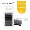 Masscaku Paquete De Extensiones De Pestañas Masscaku 3d Clover Fan