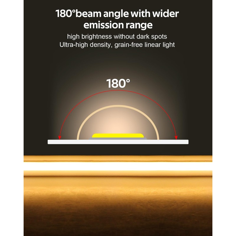 Aclorol 100FT COB Outdoor LED Strip Lights Waterproof 1 Roll