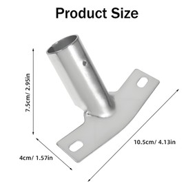 Pack of 4 Heavy Duty Metal Handle Holders for Broom & Handles, Universal Steel Broom Handle Holder for Household, Garage, Workshop, Easy Installation, Maximum Stability