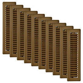 Imperial RG0168 2.25 x 12-Inch Louvered Floor Register, Brown, 10 Pack