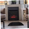 SUPVOX Fireproof Hearth Mat Semicircle Fireplace Rug Flame Retardant Floor