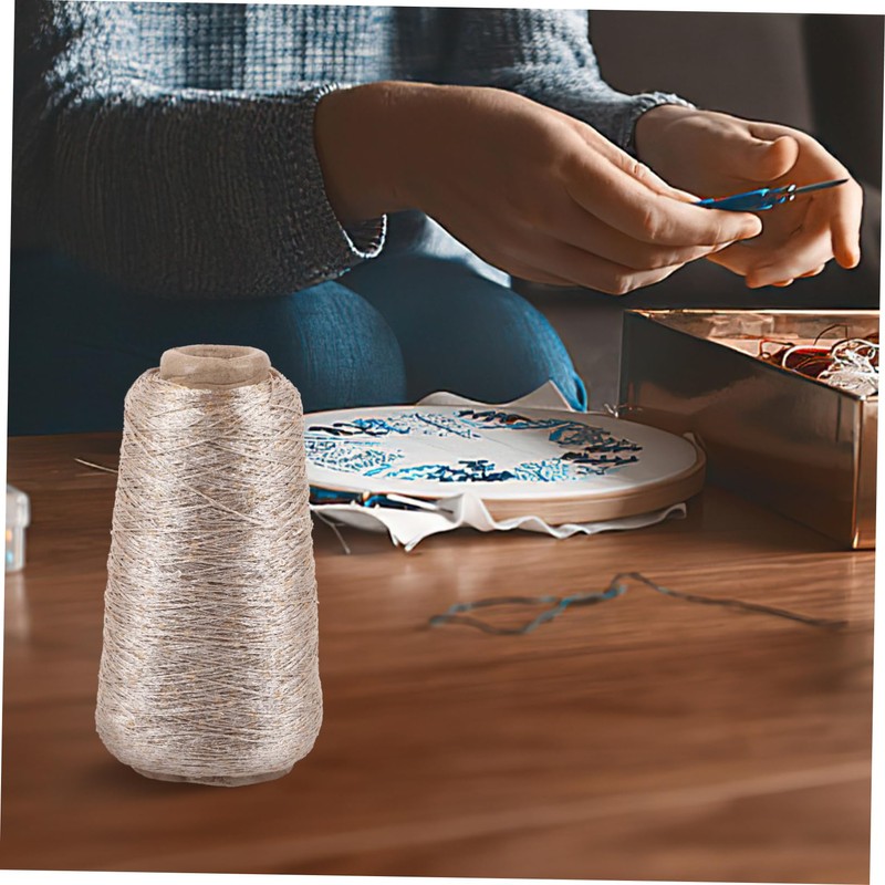 SEWACC 100g Sparkly Glitter Cotton Yarn Thread Set Yarn Balls