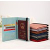 JIEOU Passport Holder Cover Case, PU Leather Passport Protector, Travel