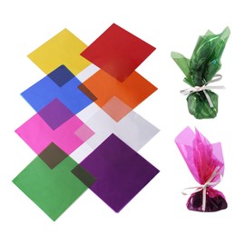 happykau Cellophane Color Cellophane, 8 Colors, Set of 200, 7.5 x 7.5 inches (19 x 19 cm), Children's Crafts, DIY, Decoration, Packaging, Graduation Gift Wrapping, Crafts, Paper, Film (7.5 x 7.5 x 7.5 x 200 Sheets)